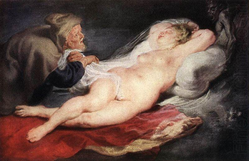 Peter Paul Rubens The Hermit and the Sleeping Angelica china oil painting image